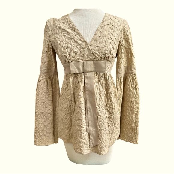 MICHAEL Michael Kors Eyelet Bell Sleeve.size 2 - Picture 6 of 8